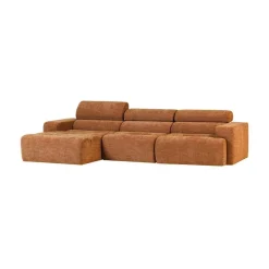 WOOOD Loungebanken|Novi Chaise Longue Bank Links Oranje Melange