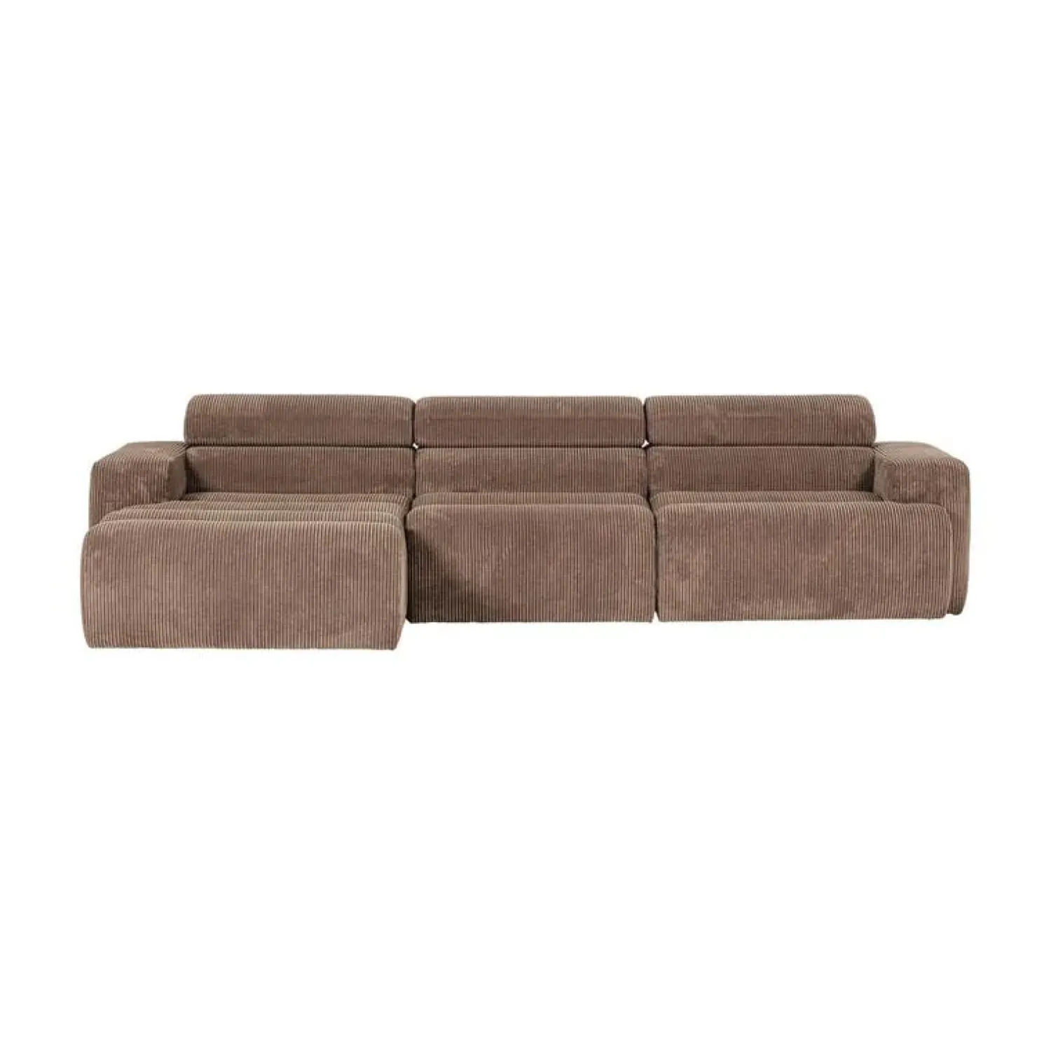 WOOOD Loungebanken|Novi Chaise Longue Bank Links Ribstof Taupe