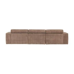 WOOOD Loungebanken|Novi Chaise Longue Bank Links Ribstof Taupe