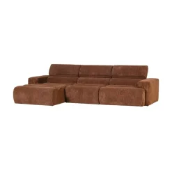 WOOOD Loungebanken|Novi Chaise Longue Bank Links Ribstof Terra