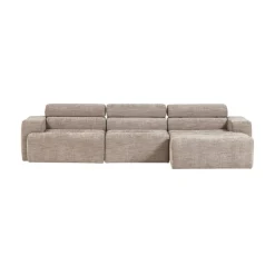 WOOOD Loungebanken|Novi Chaise Longue Bank Rechts Naturel Melange