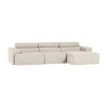 WOOOD Loungebanken|Novi Chaise Longue Bank Rechts Bouclé Naturel