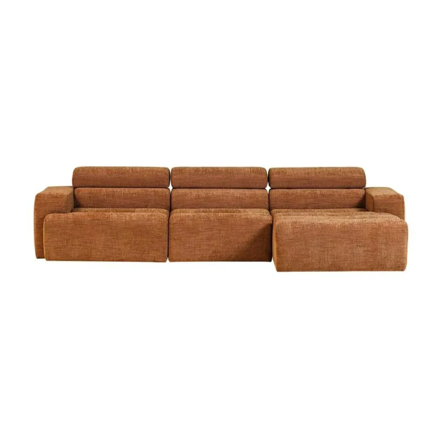 WOOOD Loungebanken|Novi Chaise Longue Bank Rechts Oranje Melange