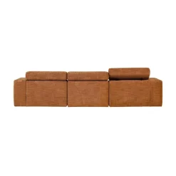 WOOOD Loungebanken|Novi Chaise Longue Bank Rechts Oranje Melange