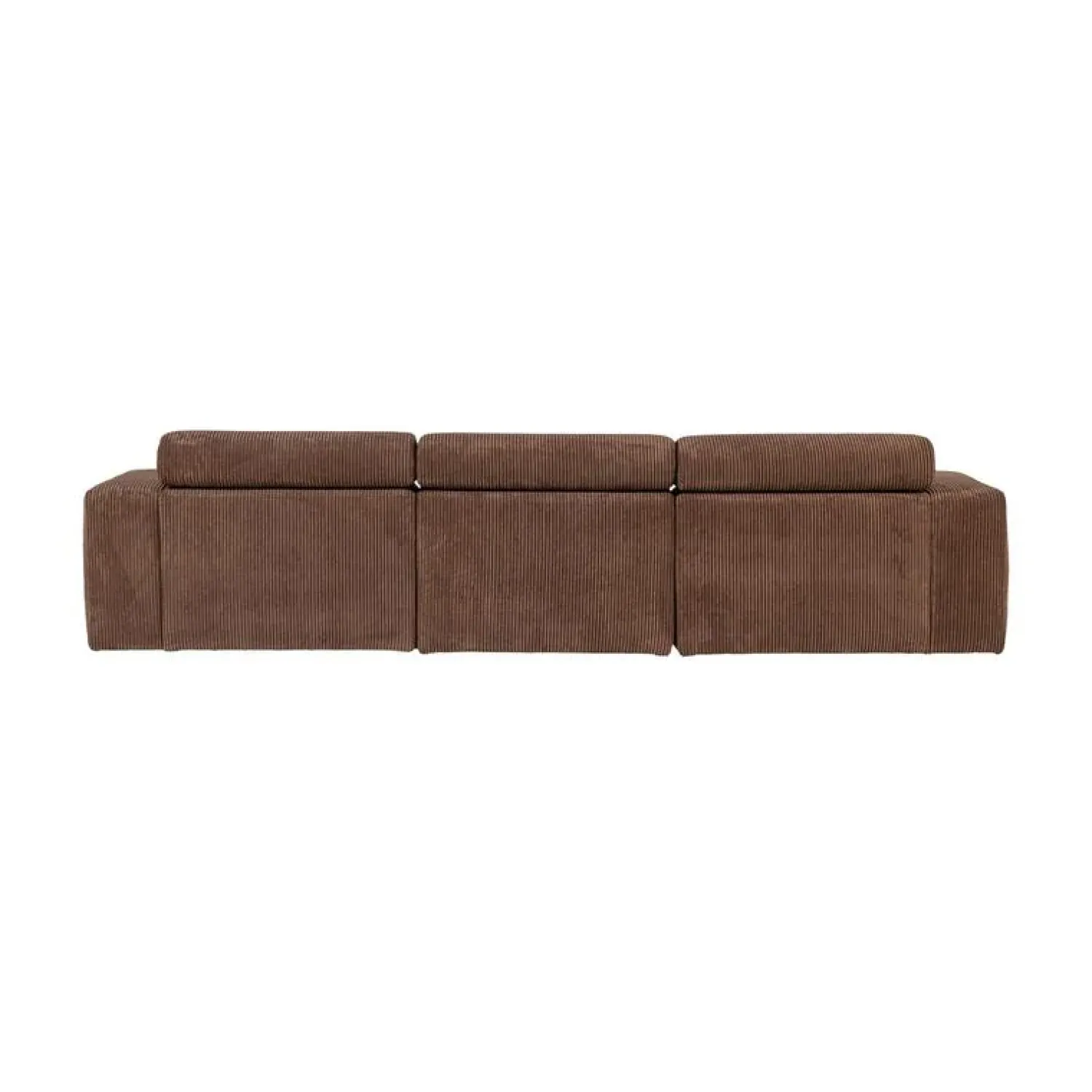 WOOOD Loungebanken|Novi Chaise Longue Bank Rechts Ribstof Mokkabruin