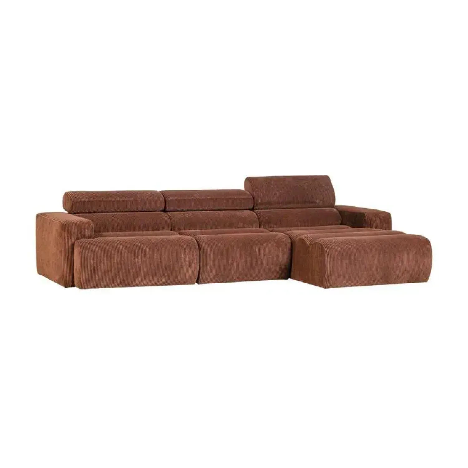 WOOOD Loungebanken|Novi Chaise Longue Bank Rechts Ribstof Terra