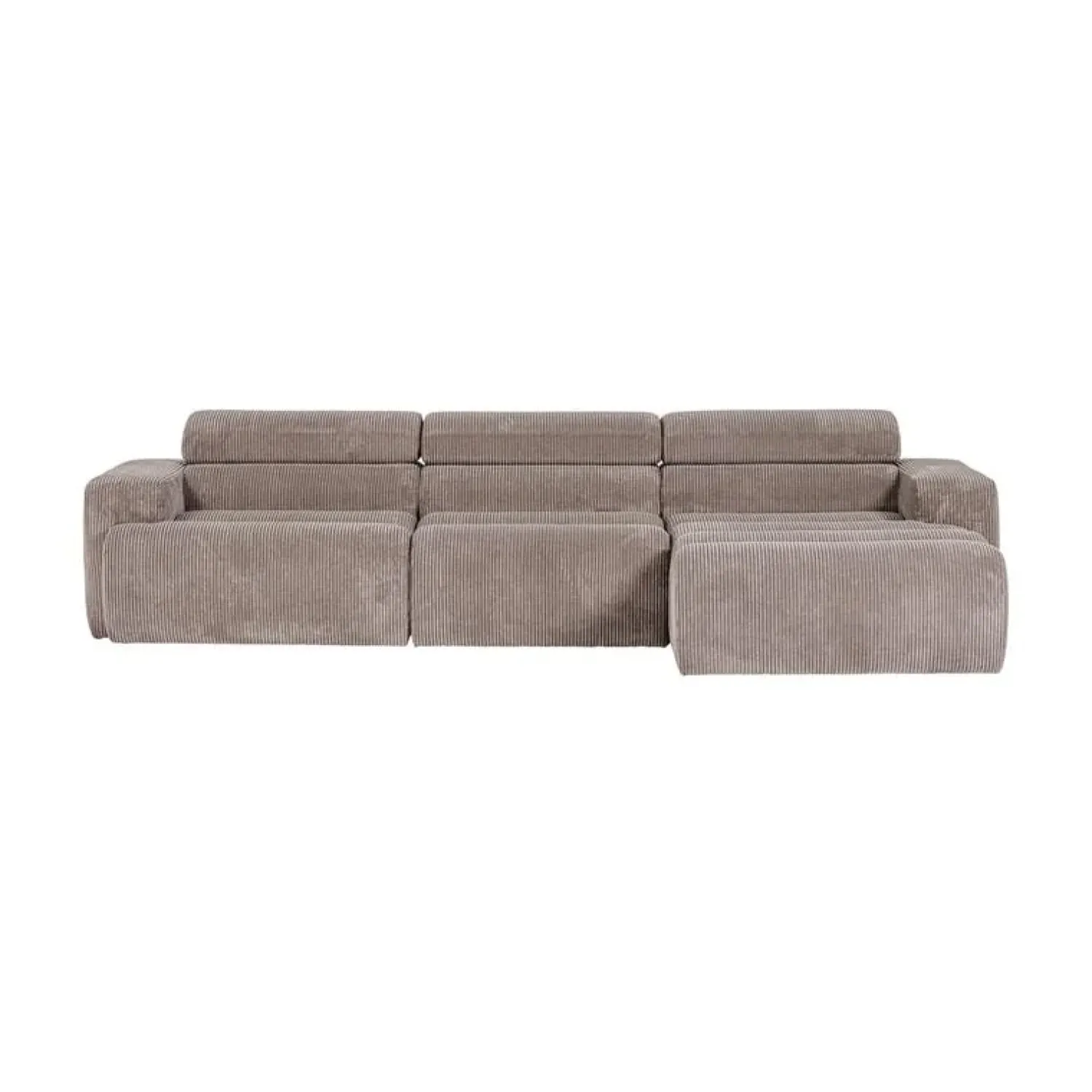WOOOD Loungebanken|Novi Chaise Longue Bank Rechts Ribstof Zand