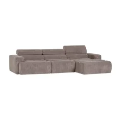 WOOOD Loungebanken|Novi Chaise Longue Bank Rechts Ribstof Zand