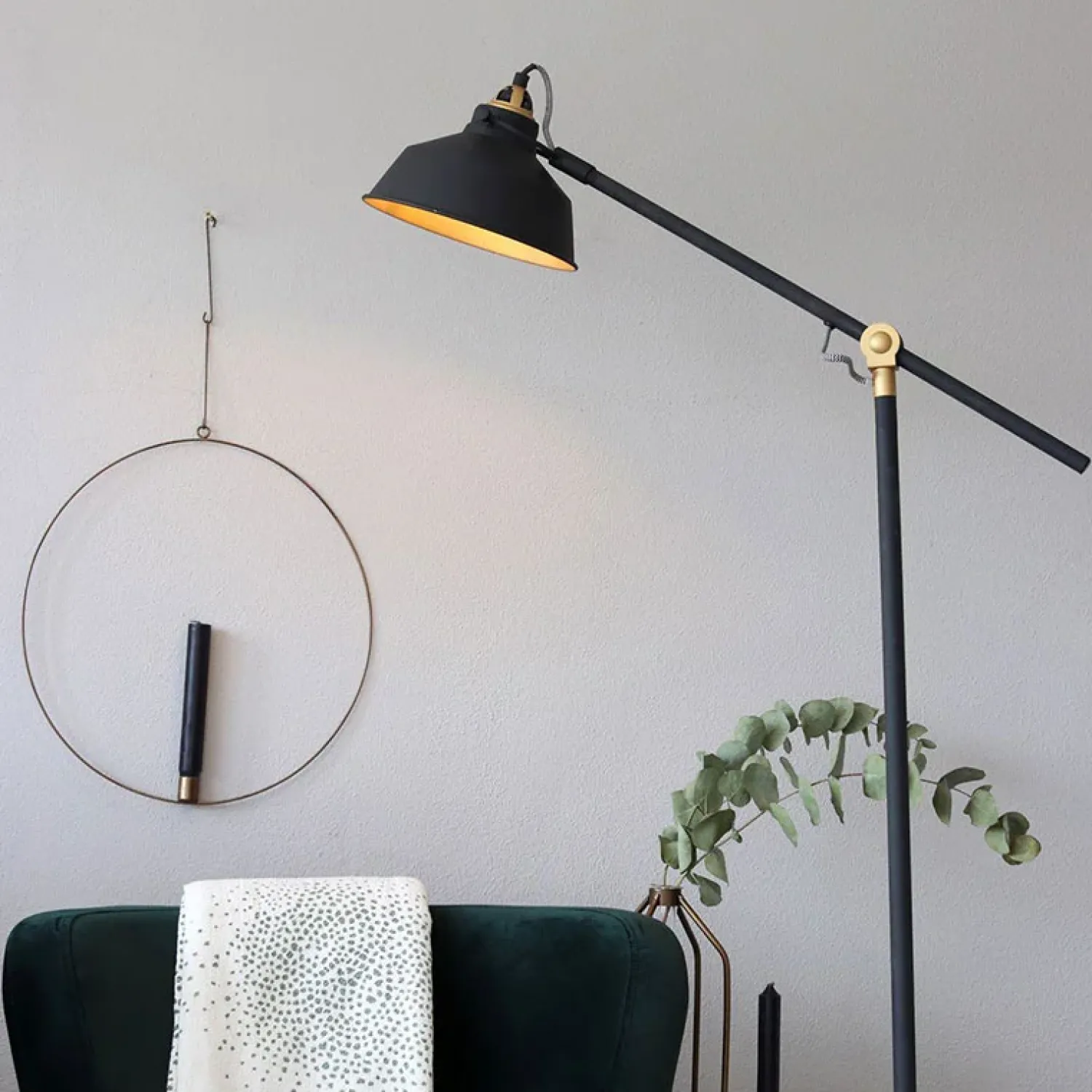 Steinmex Vloerlampen|Nové vloerlamp industrieel zwart
