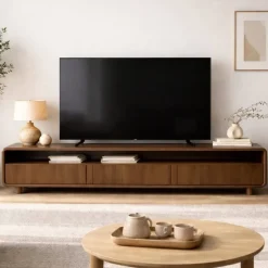 Vane Living Industriele Kasten|Tv Meubels|Nox Tv meubel walnoot 190cm
