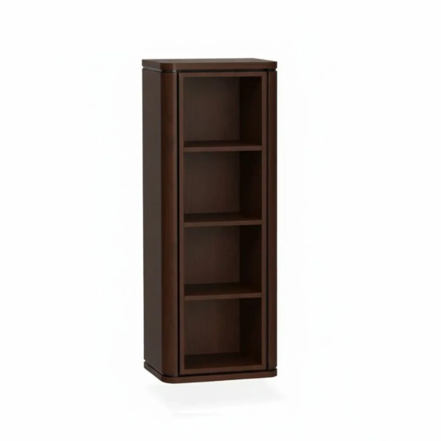 Maison Madera Vakkenkasten|Industriele Kasten|Nuvoro Zwevende Wandkast 4-vaks Dark Mango 45cm