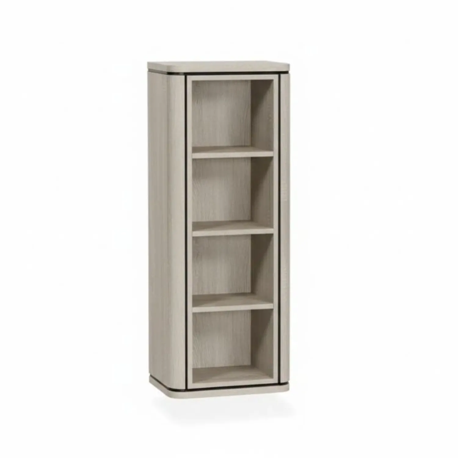 Maison Madera Vakkenkasten|Industriele Kasten|Nuvoro Zwevende Wandkast 4-vaks Misty Oak 45cm