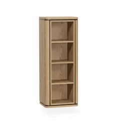 Maison Madera Vakkenkasten|Industriele Kasten|Nuvoro Zwevende Wandkast 4-vaks Natur 45cm