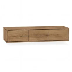 Maison Madera Industriele Kasten|Tv Meubels|Nuvoro Zwevend Tv meubel 3-deurs Natur 180cm