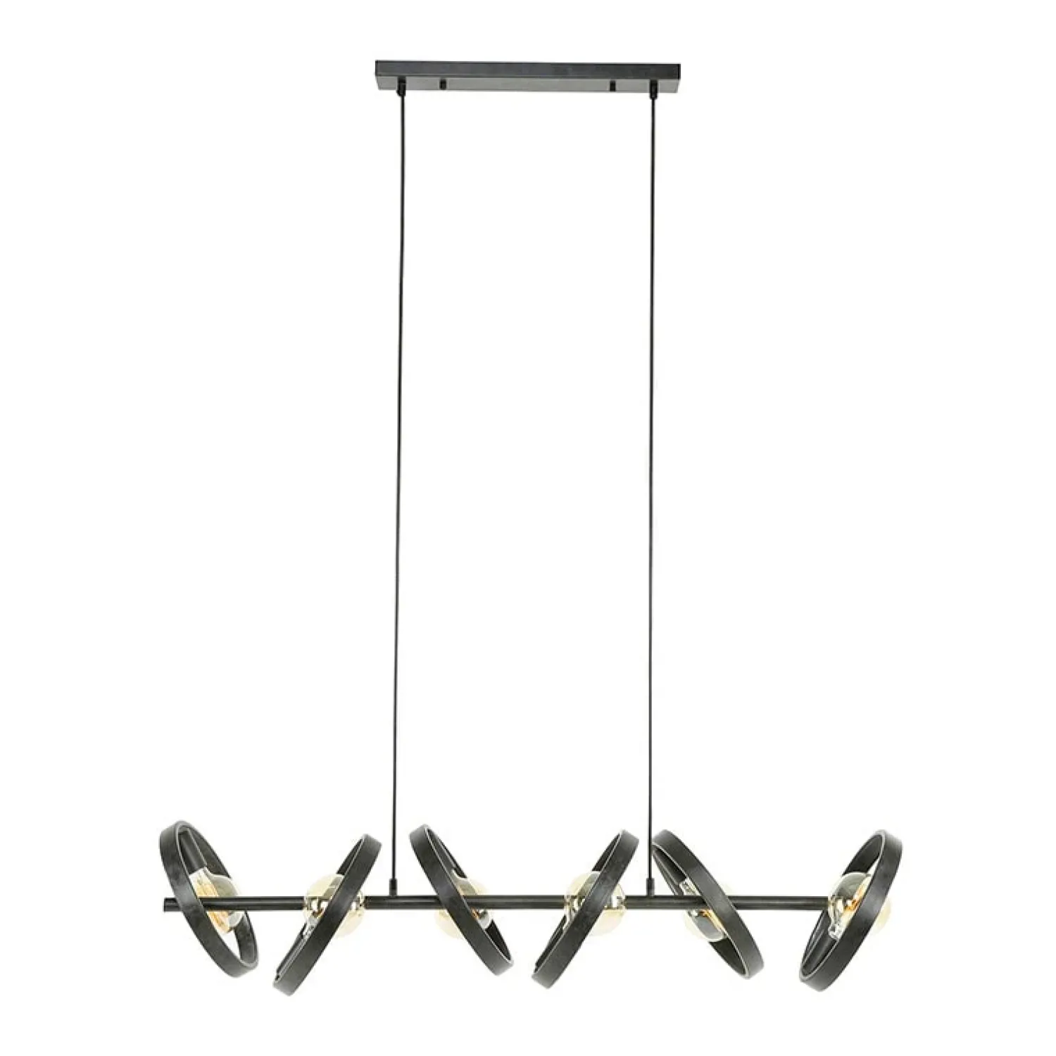 Kalfort Hanglampen|Octavia 6-lichts hanglamp industrieel