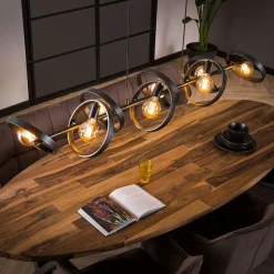 Kalfort Hanglampen|Octavia 8-lichts hanglamp industrieel