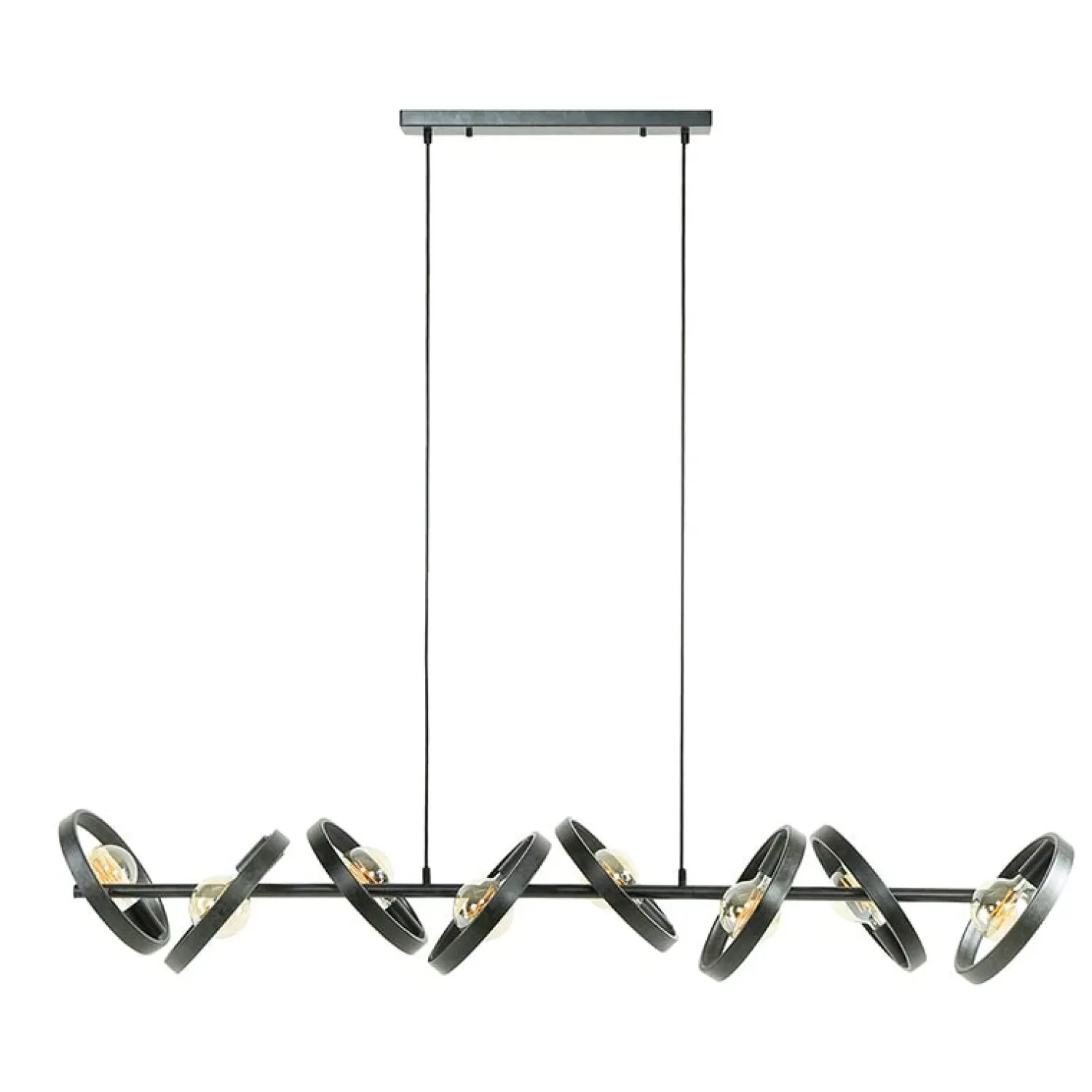 Kalfort Hanglampen|Octavia 8-lichts hanglamp industrieel