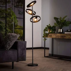 Kalfort Vloerlampen|Octavia 3-lichts vloerlamp industrieel