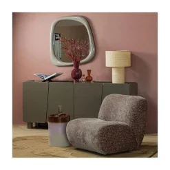 WOOOD Bijzettafels|Ollo Bijzettafel rond Roze/Bruin 35cm
