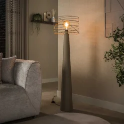Kalfort Vloerlampen|Omaha 1-lichts Vloerlamp Beige