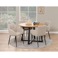 Nordhavn Eetkamerstoelen|Onyx Eetkamerstoel Beige