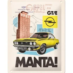 Cavetown Metalen Borden|Opel - Manta! GT/E - metalen bord