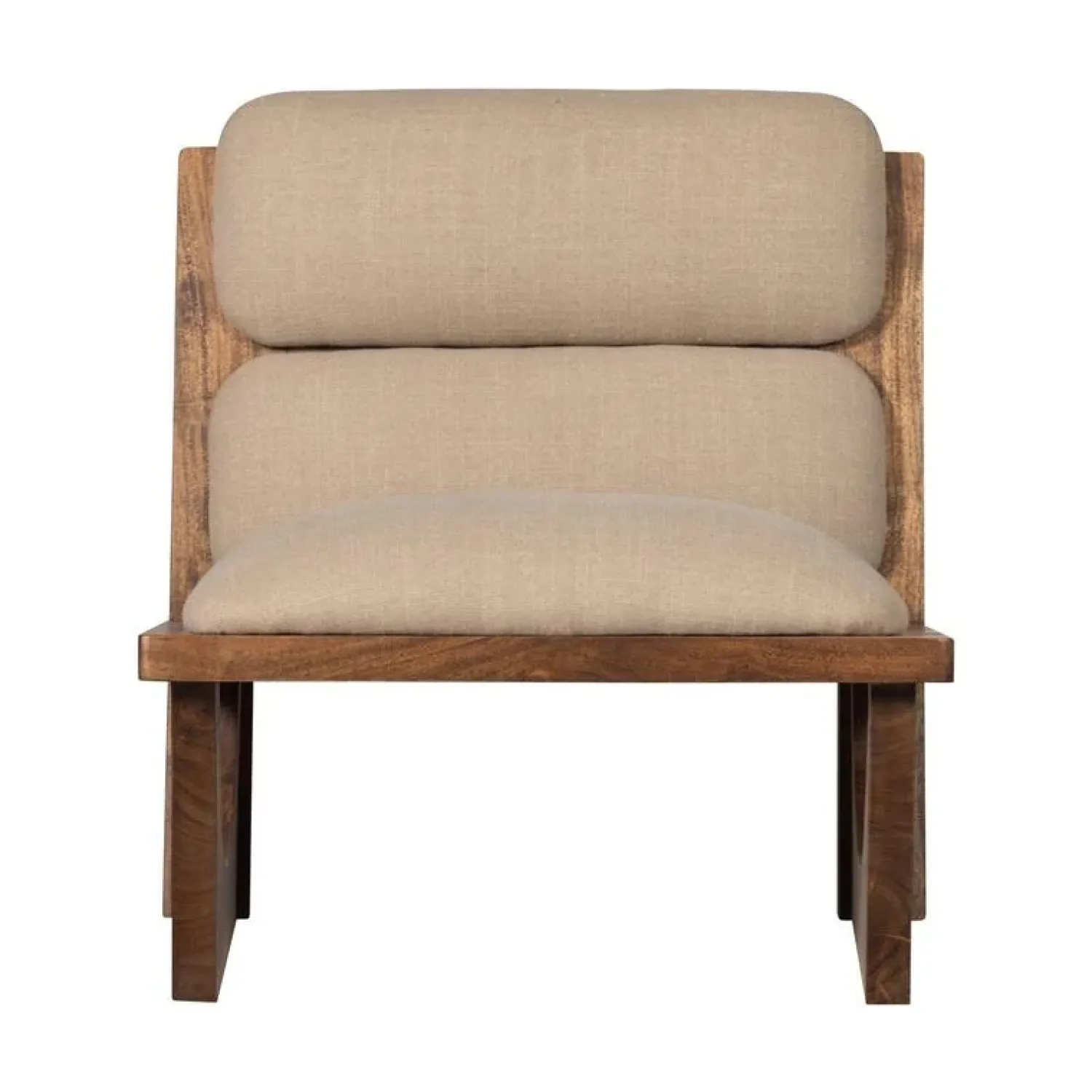 WOOOD Fauteuils|Opulent Fauteuil Bouclé/Hout Naturel