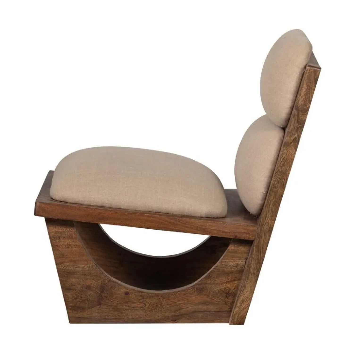 WOOOD Fauteuils|Opulent Fauteuil Bouclé/Hout Naturel