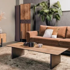 Tower living Salontafels|Ora Salontafel Teakhout 135 cm