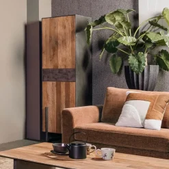 Tower living Wandkasten|Industriele Kasten|Ora Wandkast Teakhout 57 cm