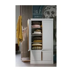 WOOOD Industriele Kasten|Kledingkasten|Organize Kledingkast Dennenhout Mist 62cm