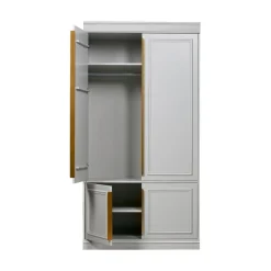WOOOD Industriele Kasten|Kledingkasten|Organize Kledingkast Dennenhout Mist 62cm