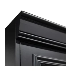 WOOOD Vitrinekasten|Industriele Kasten|Organize Vitrinekast Dennenhout Matzwart 44cm