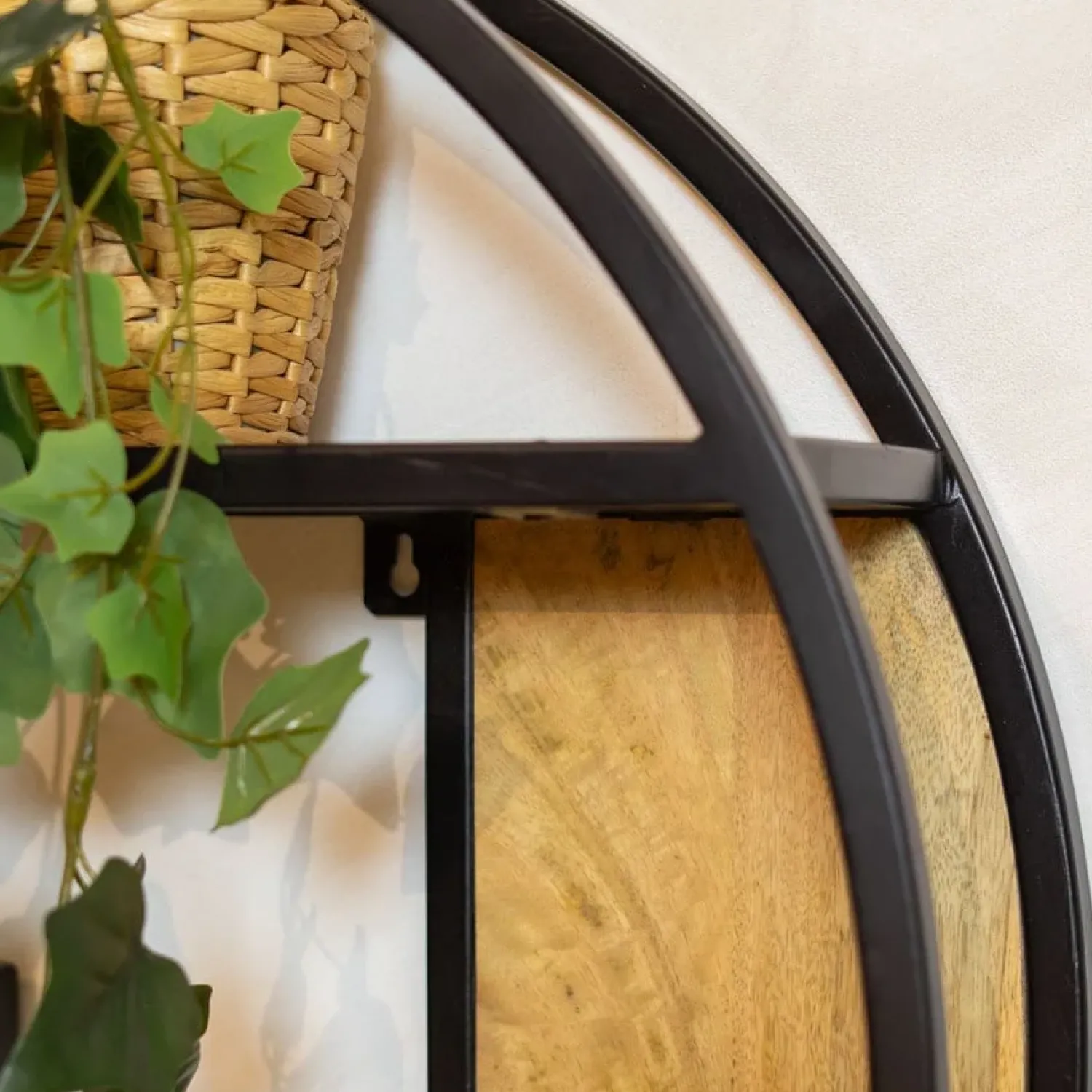 Furndea Wandrekken|Wandrekken|Orianna wandrek industrieel mangohout rond naturel 70cm