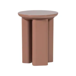 WOOOD Bijzettafels|Orivo Bijzettafel rond Oudroze 40cm