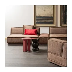 WOOOD Bijzettafels|Orivo Bijzettafel rond Roodroze 40cm