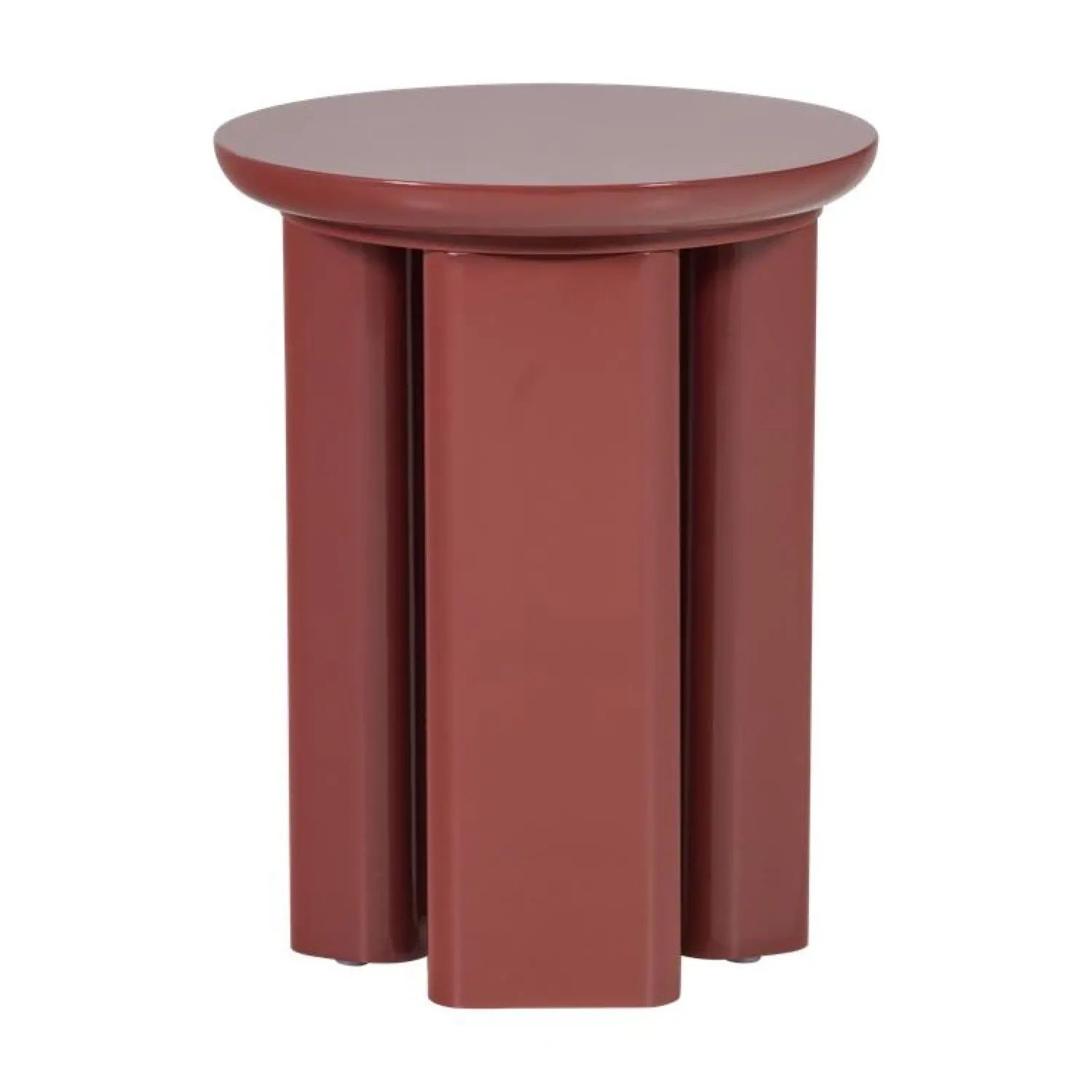 WOOOD Bijzettafels|Orivo Bijzettafel rond Roodroze 40cm
