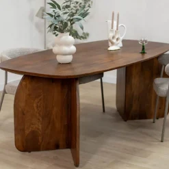 Vane Living Eettafels|Orla Eettafel Walnoot Deens Ovaal 200cm