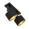 Steinmex Wandlampen|Plafondlampen|Ornoir 2-lichts spot zwart met kap