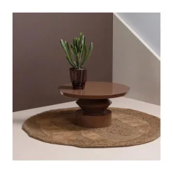 WOOOD Vloerkleden|Orvi Vloerkleed rond Bruin 160cm