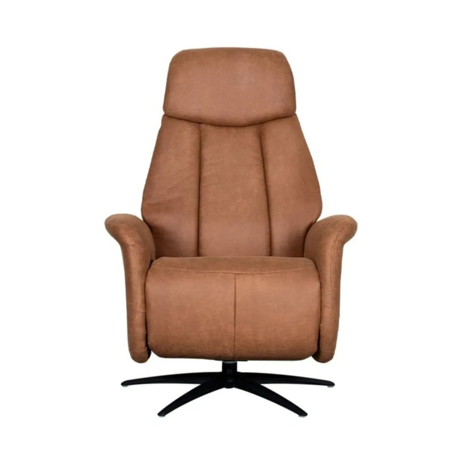 Label51 Fauteuils|Oslo Fauteuil Cognac Microleder Elektrisch
