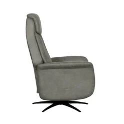 Label51 Fauteuils|Oslo Fauteuil Taupe Microleder Elektrisch