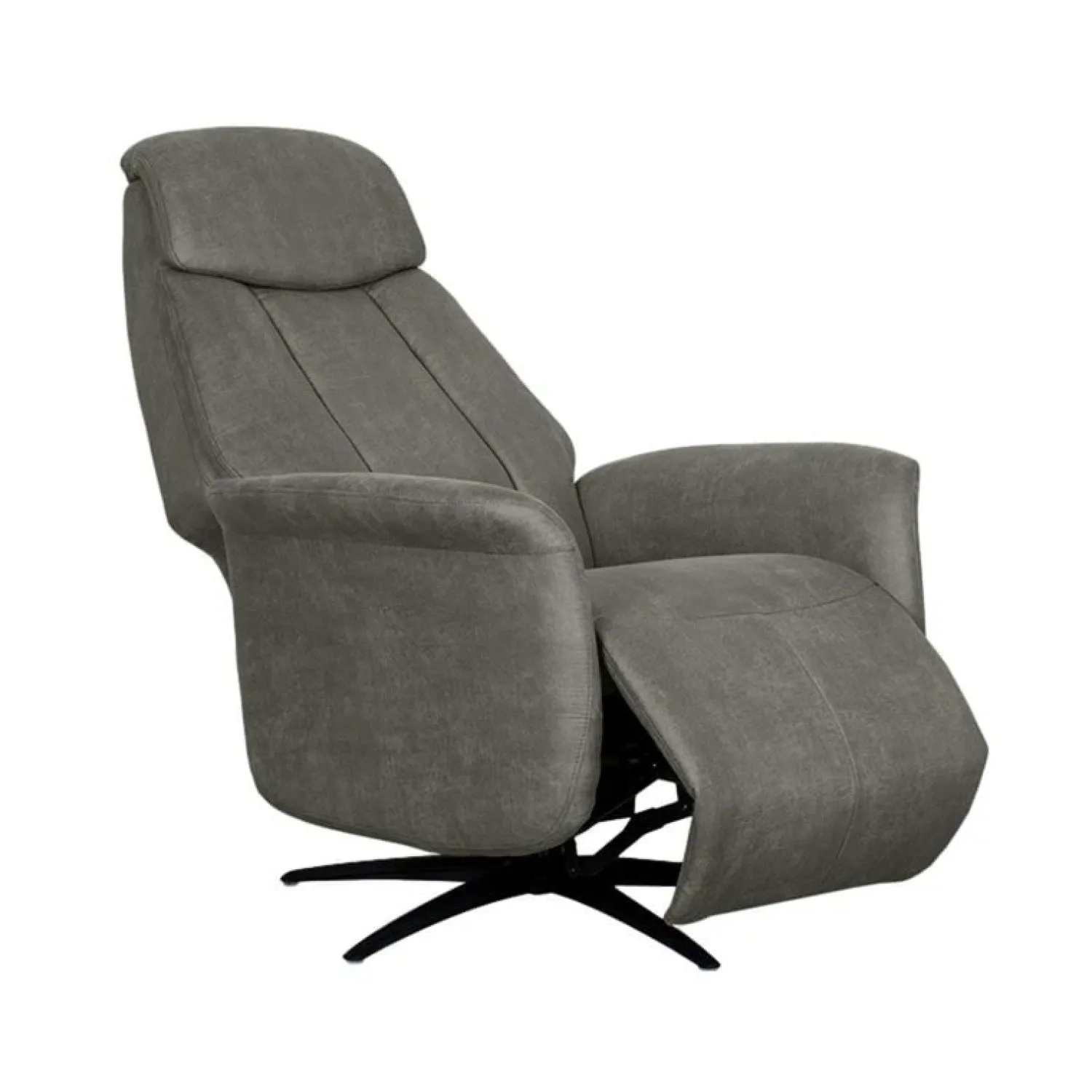 Label51 Fauteuils|Oslo Fauteuil Taupe Microleder Elektrisch