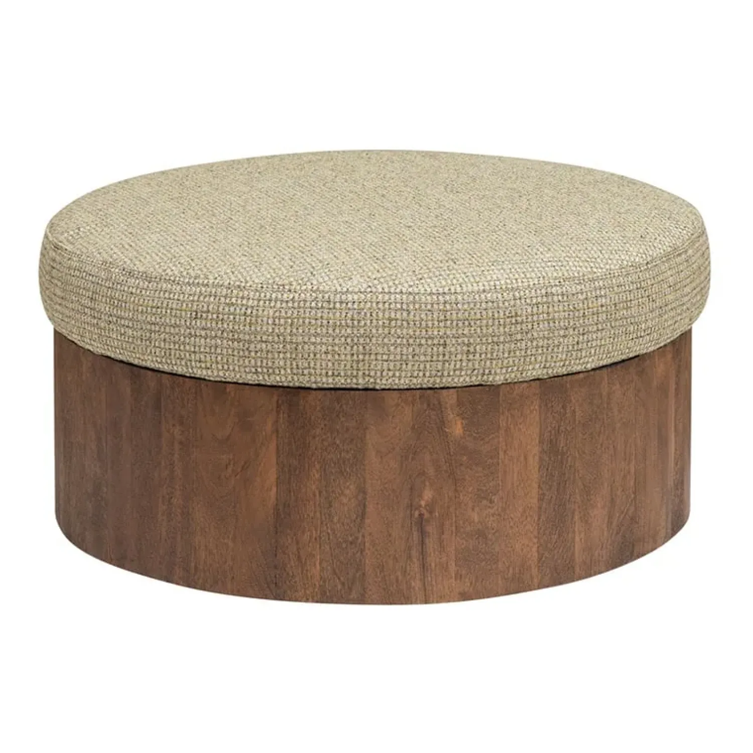 Tower living Krukjes|Hockers|Ossana hocker met opslagruimte 80cm rond
