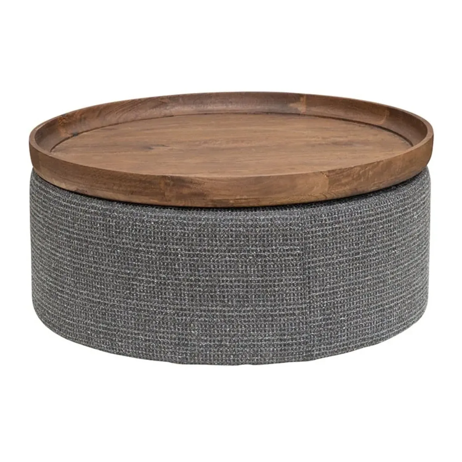 Tower living Salontafels|Krukjes|Ossana hocker/tafel met los blad 80cm rond
