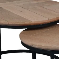 Furndea Salontafels|Otis Salontafel set van 2 Naturel Eiken