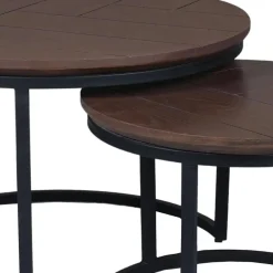 Furndea Salontafels|Otis Salontafel set van 2 Walnoot Eiken