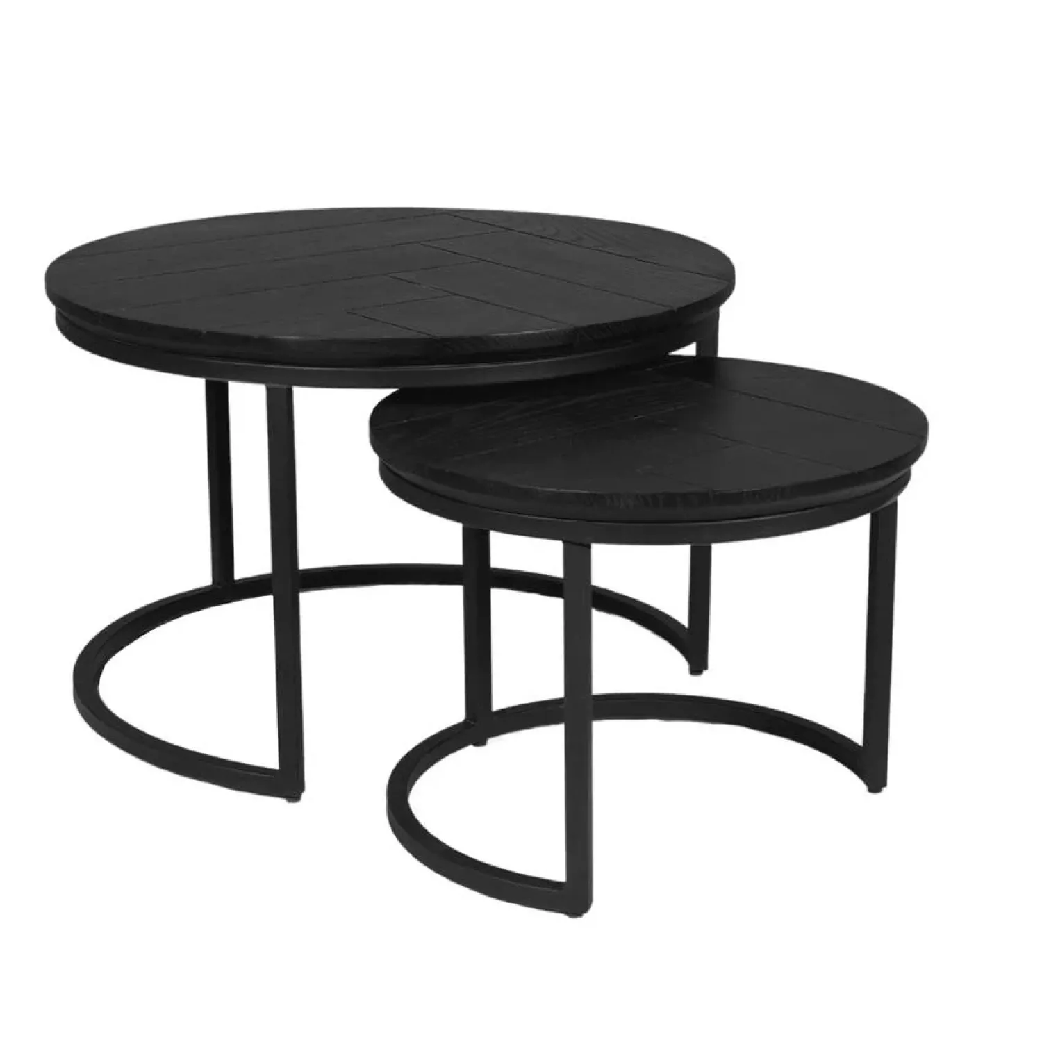 Furndea Salontafels|Otis Salontafel set van 2 Zwart Eiken