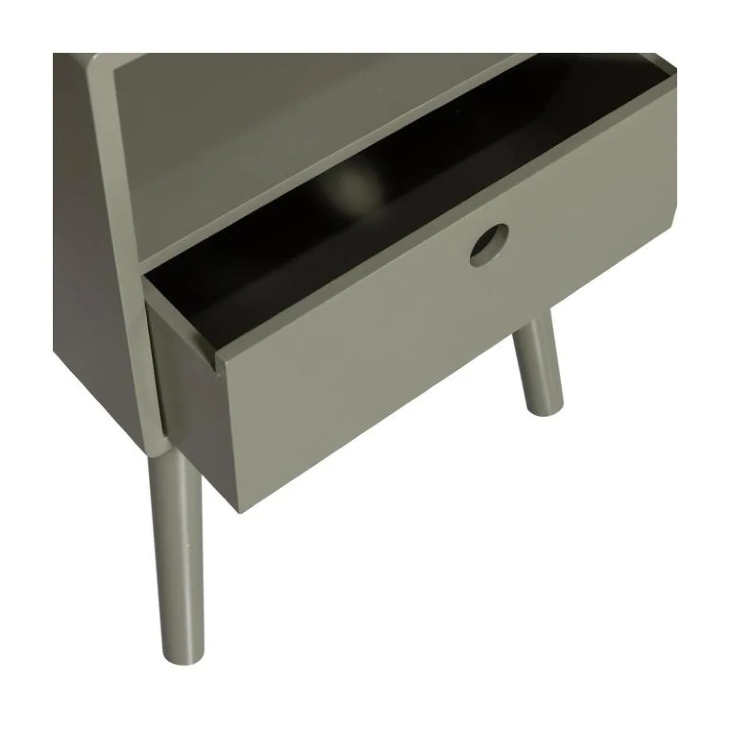 WOOOD Nachtkastjes|Industriele Kasten|Ozzy Nachtkastje MDF Warm Groen 36cm