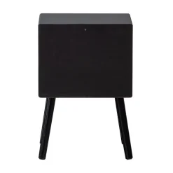 WOOOD Nachtkastjes|Industriele Kasten|Ozzy Nachtkastje MDF Zwart 36cm